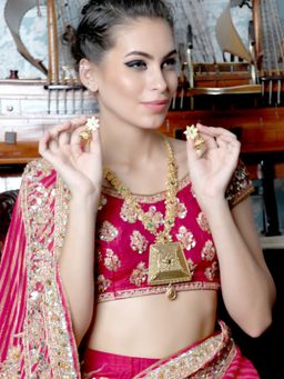 Odette - Gorgeous Long Gold Necklace for Women (Set of 2)