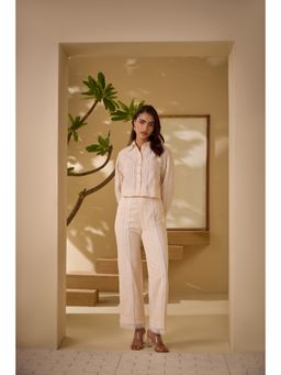 Label Deepika Nagpal - Beige Holly Co-Ord (Set of 2)