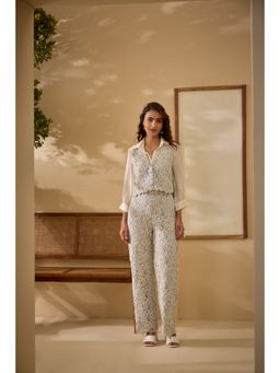 Label Deepika Nagpal - Blue Twyla Co-Ord (Set of 3)