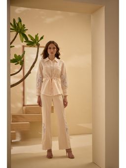 Label Deepika Nagpal - Cream Sheryl Co-Ord (Set of 2)