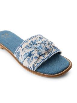Fizzy Goblet - Blue Jasmine Open Toe Flats