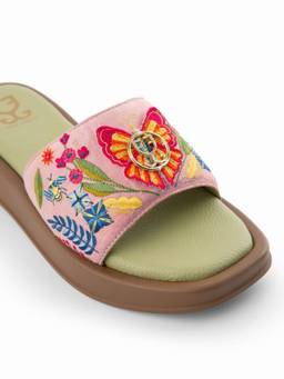 Fizzy Goblet - Multi Color Miss Minty Bomba Open Toe Flats