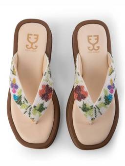 Fizzy Goblet - Multi Color Vanilla Buttercream Bomba Open Toe Flats