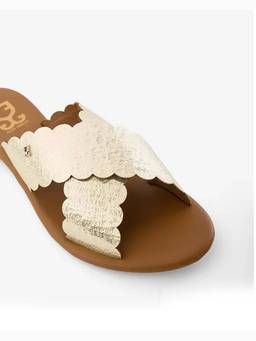 Fizzy Goblet - Gold Goldie Locks Criss Cross Sandals