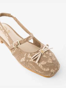Fizzy Goblet - Nude Rosa in Rome Mary Janes Flats