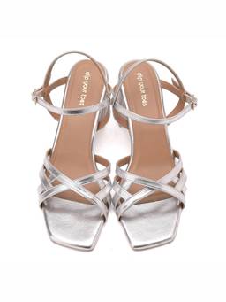 Dip Your Toes - Silver Nova Sandal Heels