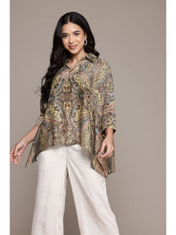 Aarke Ritu Kumar - Black Tasavur Kaftan Top