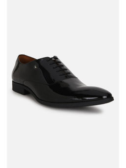 Louis Philippe - Men Black Leather Casual Oxford Shoes