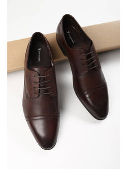 Van Heusen - Men Brown Lace Up Oxford Shoes