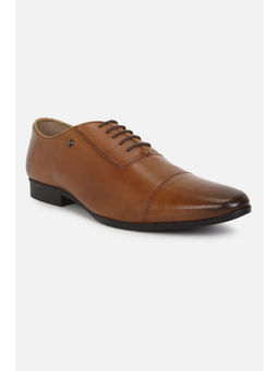 Van Heusen - Men Tan Lace Up Oxford Shoes