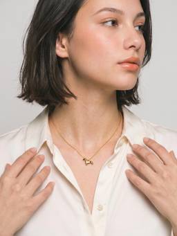Palmonas - Gold Classic Dog Charm Necklace