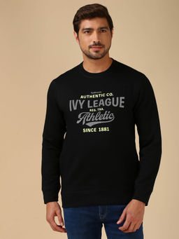 Van Heusen - Men Crew Neck & Long Sleeve Sweatshirt - Black