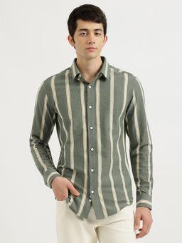 United Colors of Benetton - Green Stripes Casual Shirt
