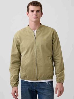 GAP - Olive Logo Full Sleeve Bomber Jacket