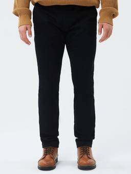 GAP - Black Solid Mid Waist Chinos