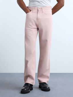 Flying Machine - Pink Cobain Loose Fit Jeans