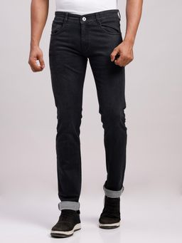 Classic Polo - Black Classic Black Slim Fit Solid Cotton Denim Jeans