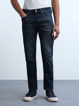 Flying Machine - Navy Blue Freddie Straight Fit Jeans