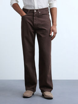 Flying Machine - Brown Cobain Loose Fit Jeans