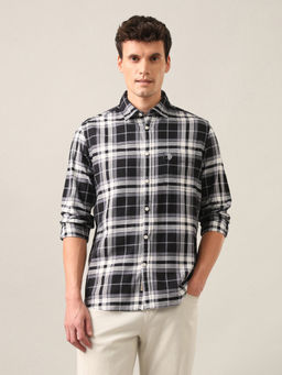 U.S. Polo Assn. Denim Co. - Black Tartan Checked Twill Shirt