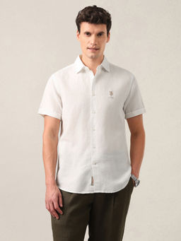 U.S. Polo Assn. Denim Co. - White Solid Regular Fit Shirt