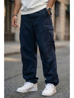 VEIRDO - Navy Blue Straight Fit Exclusive Cargo