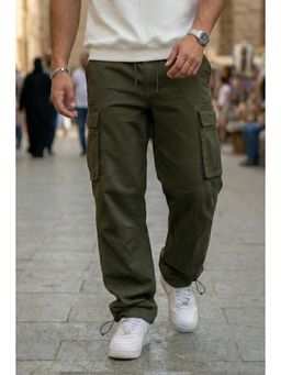 VEIRDO - Olive Straight Fit Exclusive Cargo