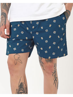 Bewakoof - Men's Navy Blue All Over Printed Boxers