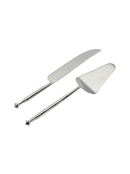 SAGE KONCPT - Hammered Cake Server And Knife Set