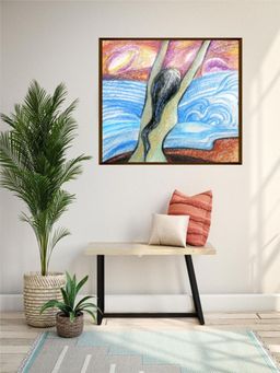 The Art House - Abstract Painting Multicolor (40X30 Inches)