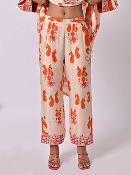 The Missy Co. - Peach Ikat Printed Pants