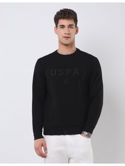 U.S. POLO ASSN. - Mens Brand Embossed Regular Fit Sweatshirt - Black