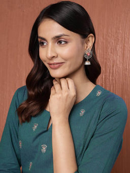 Fabindia - Women Multi-Color Jhumka Earrings