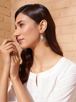 Fabindia - Women Silver Dangler Earrings