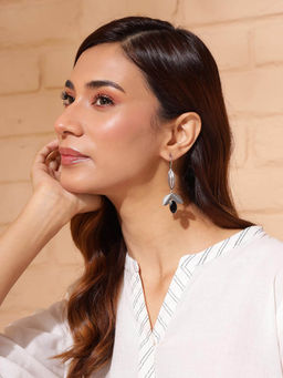 Fabindia - Women Black Drop Earrings