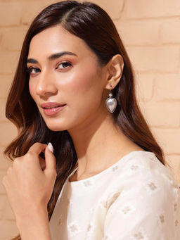 Fabindia - Women Silver Drop Earrings