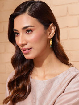 Fabindia - Women Turquoise Dangler Earrings