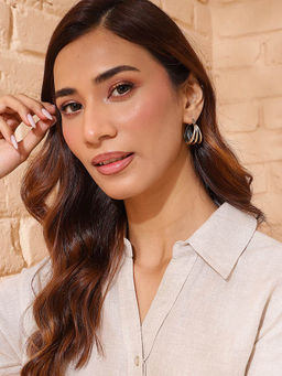 Fabindia - Women Silver Hoops Earrings