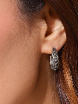 Fabindia - Women Silver Hoops Earrings