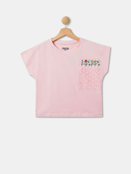 R&B - Embroidered Regular Girls Top
