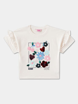 R&B - White Regular Girls Top