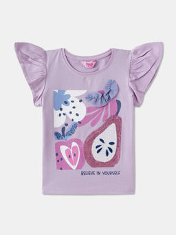 R&B - Purple Regular Girls Top