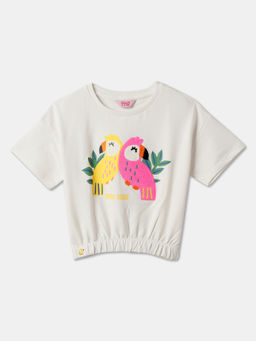 R&B - Applique Regular Girls Top