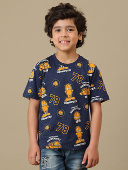 Kidsville - Official Garfield Print Regular Fit Cotton T-Shirt
