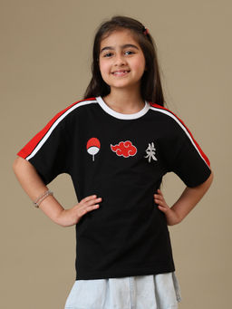Kidsville - Official Naruto Akatsuki and Uchiha Embroidered T-Shirt