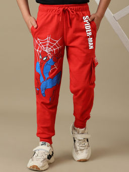 Kidsville - Official Marvel Comic Spiderman Printed Regular Fit Joggers