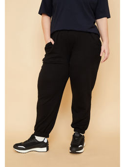 max - Women Solid Sports Black Joggers