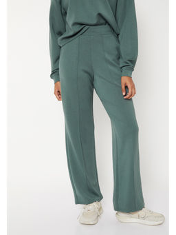 max - Women Pintuck Sports Green Track Pant