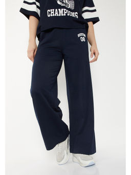 max - Women Solid Sports Blue Track Pant