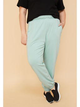 max - Women Knit Sports Green Joggers
